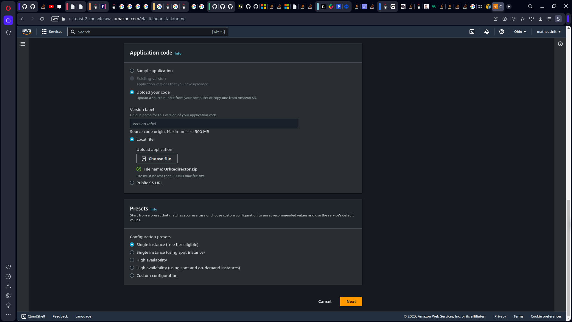 EB Configuration Step 03